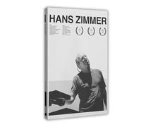 bacrhjlb Poster su tela di Hans Zimmer Geïnspireerd, decorazione per camera da letto, ufficio, stanza, regalo, 20 x 30 cm