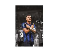 bacrhjlb Poster su tela di Lautaro Martinez, decorazione per camera da letto, ufficio, camera da letto, regalo, 30 x 45 cm