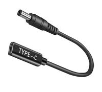 Bacron 5,5 x 2,1 mm, 100 W, cavo USBC, maschio a presa DC 12 V, 19 V, 20 V, adattatore da USB C a 5,5 x 2,1 mm, per pannello solare, camper, centrale elettrica portatile, camper, generatore solare
