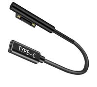 Bacron Cavo adattatore magnetico CC da 65 W, PD 100 W USB-C a adattatore magnetico realizzato per Surface Pro 7/Pro 6/Pro 5/Pro 4/Pro 3, Surface Laptop 4/3/2/1, Surface Book, Surface Go 3/2/1 Series