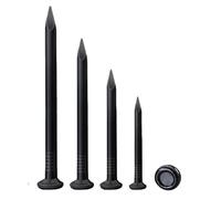 BACSHBY 100 Pezzi Chiodi in Acciaio per Pareti in Calcestruzzo 20mm, Mattoni e Legno, Chiodi Zincati in Acciaio al Carbonio per Quadri, Uso Universale Interno ed Esterno