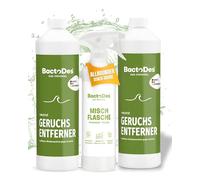 Bactodes - Detergente Multiuso Neutro inodore e probiotico 2 x 1 l concentrato con flacone Spray - Speciale neutralizzatore di odori con Effetto microbo bio - Efficace detergente Enzimatico e