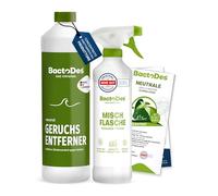 Bactodes Neutral 1l, Smacchiatore per odori di Animali concentrato con flacone di miscelazione Spray, inodore