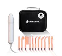 Bactosfera Darsonval Alta Frequenza Viso Professionale con 11 Elettrodi e Borsa - Macchinario Elettrostimolatore Faccia e Corpo, Ossigenoterapia per Ringiovanimento e Acne - Antirughe (Bianco)