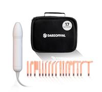 Bactosfera Darsonval Alta Frequenza Viso Professionale con 17 Elettrodi e Borsa - Macchinario Elettrostimolatore Faccia e Corpo, Ossigenoterapia per Ringiovanimento e Acne - Antirughe (bianco)