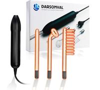 Bactosfera Darsonval Alta Frequenza Viso Professionale con 3 Elettrodi - Macchinario Elettrostimolatore Faccia, Collo e Corpo, Ossigenoterapia per Ringiovanimento e Acne - Trattamento Antirughe