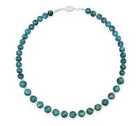 BACUNER Collana con perline turchesi da donna, 48,3 cm con pietre preziose naturali alla moda ornato con lapislazzuli e howlite, gioielli alla moda in stile tibetano 2024, pietra preziosa, turchese