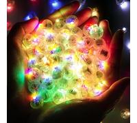 Bacxzomx 50 Pezzi Mini LED Palloncini Luci, Rotondo Lampada a Palloncino, Mini Luce LED a Batteria per Matrimonio Compleanno Halloween Festa di Natale Capodanno Decorazione (Colorato)