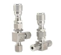 BACYDLPL 1 pz 1/16" 1/8" 1/4" 3/8" 1/2" 2 3 4 6 8 10 12 mm Tubo Giunto di Compressione 304 316 Valvola a Spillo di Regolazione Micro in Acciaio Inossidabile(SS304_Flow Hole 2MM_Straight)