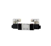 BACYDLPL Elettrovalvola pneumatica a 5 vie e 2 posizioni, tipo Airtac 4V120-06, 4V220-08, 4V330-10, 4V420-15, 12 V CC, 24 V, 110 V, 220 V (4V120-06 DC24V, con 4 mm, Fittin) Gs)