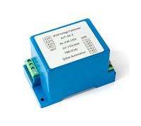 BACYDLPL Trasmettitore di tensione CA 0-100 V, 0-220 V, 0-380 V, trifase 4-20 mA, 0-10 V, 0-5 V, RS485 3P3W, 3P4W, Trasduttore di Tensione, 24 V CC (Input AC 0-250V, 1-5V Output)