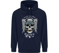 Bad 2 The Bone Biker Teschio Angel Moto Bambini Felpa con Cappuccio