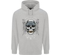 Bad 2 The Bone Biker Teschio Angel Moto Bambini Felpa con Cappuccio