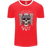 Bad 2 The Bone Biker Teschio Angel Moto Uomo Ringer Fotl