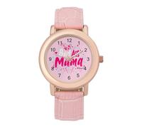 Bad Ass Mama - Orologio da polso da donna, alla moda, con cinturino morbido, regalo per compleanni, San Valentino