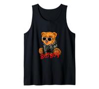 Bad Boy Tee Shirt, Funny Teddy Bear Graphic Design Style Fun Canotta
