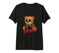 Bad Boy Tee Shirt, Funny Teddy Bear Graphic Design Style Fun Maglietta Premium