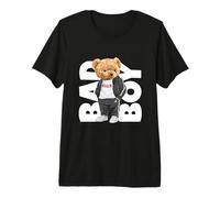 Bad Boy Tee Shirt, Funny Teddy Bear Graphic Design Style Fun Maglietta Premium