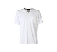 bad boys T-shirt da uomo in cotone con scollo V e taschino - bianco