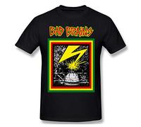 Bad Brains, maglietta da uomo a maniche corte con grafica, Nero , XL