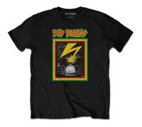 Bad Brains T Shirt Capitol Strike Band Logo Nuovo Ufficiale Uomo Nero Size L