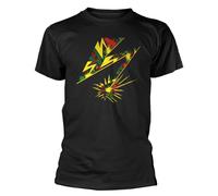 Bad Brains Unisex Adult Camo Bolt T-Shirt M Black