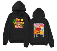 Bad Bunny Un Verano sin Ti Stampa Felpe con Cappuccio Pullover A Maniche Lunghe Streetwear Hip-Hop Felpe in Pile Top