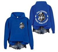 Bad Choices Make Good Stories Felpa con cappuccio divertente scimmia a maniche lunghe con grafica per donne e uomini, Blu reale, XXL