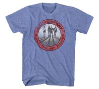 Bad Company Burning Circle T-Shirt Manica Corta Heather Blu Girocollo Adulto