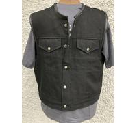 Bad Company Giacca Jeans Bikerweste Abitudine Modello Co. Denim Cerniera Lampo