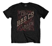 Bad Company - Maglietta "Burnin Through America", colore: Bianco