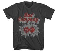 Bad Company Straight Shooter T-Shirt Manica Corta Smoke Cotone Poly Blend