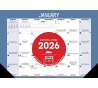 Bad Dad Jokes 2026 17 X 12 Small Monthly Deskpad BOOK NUOVO