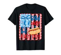 Bad Day To Be A Hotdog Patriotic 4th of July Bandiera degli Stati Uniti Maglietta