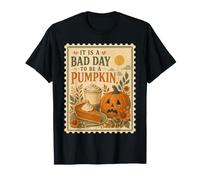 Bad Day to Be a Pumpkin Funny Fall Maglietta