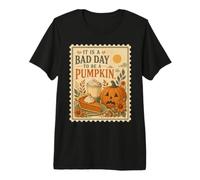 Bad Day to Be a Pumpkin Funny Fall Maglietta Premium