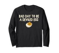 Bad Day To Be Green A Deviled Egg Divertente Cena del Ringraziamento Maglia a Manica