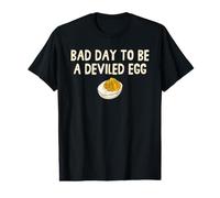 Bad Day To Be Green A Deviled Egg Divertente Cena del Ringraziamento Maglietta con Stampa Grafica Economica