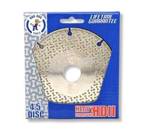 Bad Dog Tools 4.5" Endless Handi Disk Deux (HDII) Mola diamantata per molatura, levigatura e taglio. Utilizzare su ferro, acciaio, ottone, piastrelle, pietra, mattoni e plastica. Utilizzare con