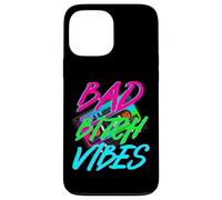 Bad Girl Vibes Retro Gen Z Y2K Vaporwave Trendy Colorato anni '80 Custodia per iPhone 13 Pro Max