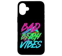 Bad Girl Vibes Retro Gen Z Y2K Vaporwave Trendy Colorato anni '80 Custodia per iPhone 16 Plus
