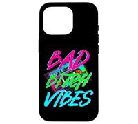 Bad Girl Vibes Retro Gen Z Y2K Vaporwave Trendy Colorato anni '80 Custodia per iPhone 16 Pro