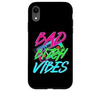 Bad Girl Vibes Retro Gen Z Y2K Vaporwave Trendy Colorato anni '80 Custodia per iPhone XR