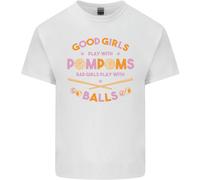 Bad Girls Giocano Con Le Palline Da Biliardo 9-Ball Maglietta Per Bambini