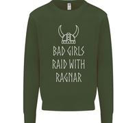 Bad Girls Raid Con Ragnar Vikings Valhalla Uomo Sweatshirt Jumper