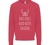 Bad Girls Raid Con Ragnar Vikings Valhalla Uomo Sweatshirt Jumper