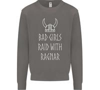 Bad Girls Raid Con Ragnar Vikings Valhalla Uomo Sweatshirt Jumper