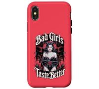 Bad Girls Taste Better, amante dei tatuaggi, per donne vintage, Halloween Custodia per iPhone X/XS