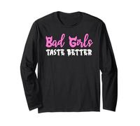 Bad Girls Taste Better Nun Bad Girl Suck Good Girls Tequila Maglia a Manica