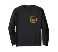 Bad Grin Evil Face Cattivo Sorriso subdolo Grunge Street Art Maglia a Manica